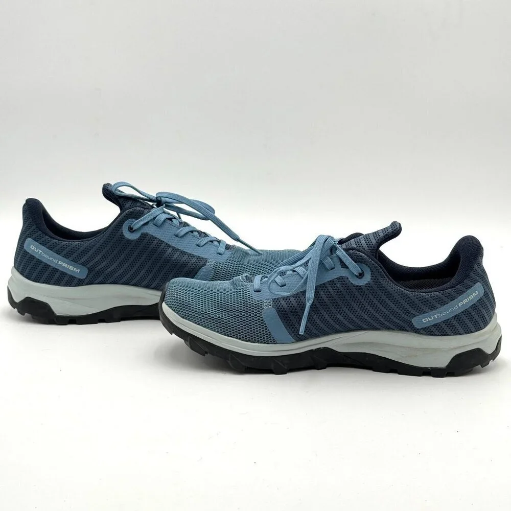 Salomon Outbound Prism Gore-Tex Hiking Shoes 8.5 Contagrip Blue Sneakers Trail